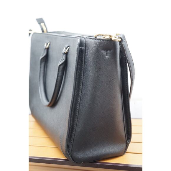 Tory Burch Black Saffiano Robinson Handbag Crossbody - Picture 6 of 13